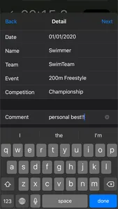 Watch for Swimming Race screenshot 2