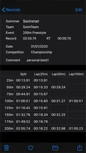 Watch for Swimming Race screenshot 3