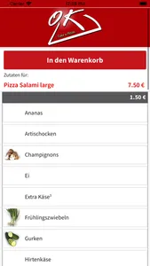 OK Pizza Lieferservice screenshot 4