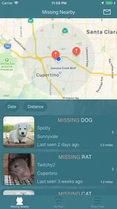 Missing Pet Finder screenshot 1