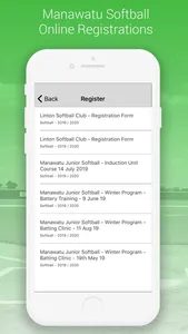 Manawatu Softball Association screenshot 0