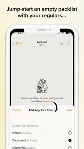 Packaroo - Packing Lists screenshot 2