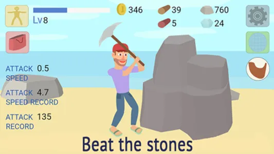 Mining Clicker: Axe and Hammer screenshot 1