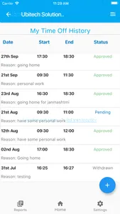 Airport Time & Attendance App screenshot 1