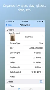 PotteryJournal screenshot 2