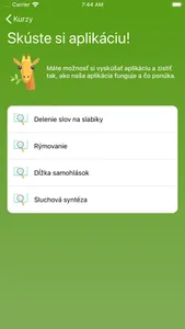 Pavučinka - Sluchové vnímanie screenshot 1