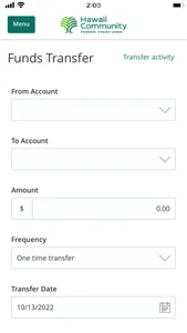 Hawaii Community FCU Mobile screenshot 3
