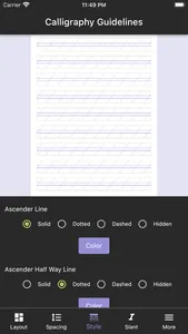 Calligraphy Guidelines screenshot 4