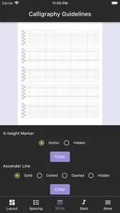 Calligraphy Guidelines screenshot 5