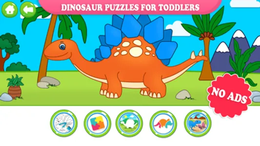 Dinosaur Puzzles for Children screenshot 0