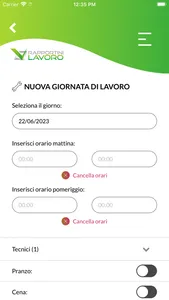 Rapportini Lavoro screenshot 2