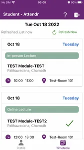 Attendr - RGU Student screenshot 2