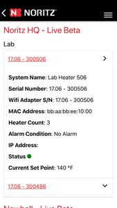 Noritz Commercial WIFI screenshot 5