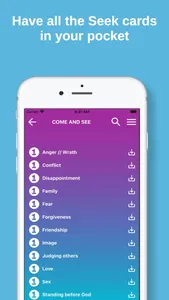 Seek cards app screenshot 1