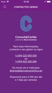 Consult@Cartão App screenshot 2