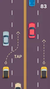 Traffic car driving race game screenshot 2