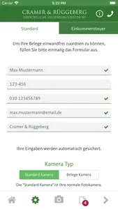 Steuerbüro Cramer & Rüggeberg screenshot 1