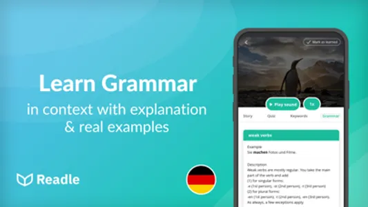 Learn German: News by Readle screenshot 3