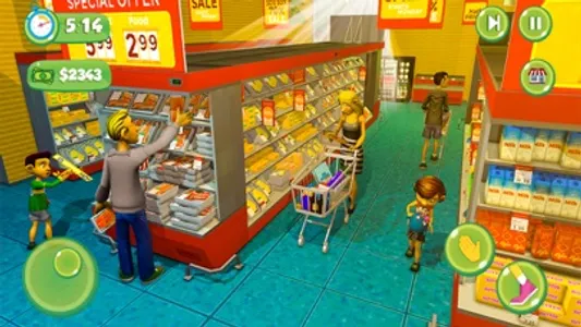 Supermarket Shopping Girl Game screenshot 1