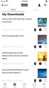 The Mark Manson App screenshot 3