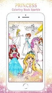 Princess Coloring Book Sparkle screenshot 0