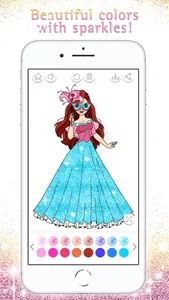 Princess Coloring Book Sparkle screenshot 1