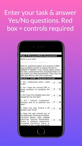 Take5 Personal Risk Assessment screenshot 1