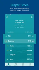 Huda: Prayer Times & Al-Quran screenshot 0