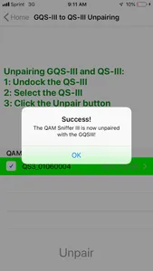 ComSonics GQSIII/QSIII Pairing screenshot 6