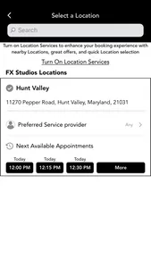 FX Studios Booking screenshot 2