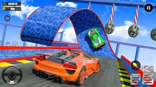 Superhero Racing Car Stunts screenshot 0