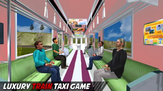 Hilly Train Taxi Adventure screenshot 1