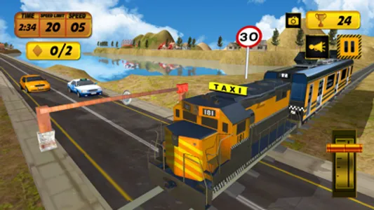 Hilly Train Taxi Adventure screenshot 2