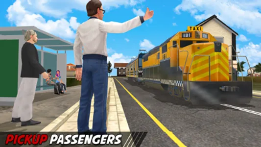 Hilly Train Taxi Adventure screenshot 3