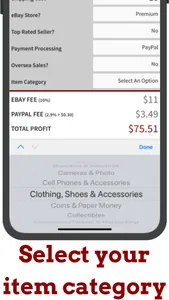 Ebay Fees Calculator screenshot 2