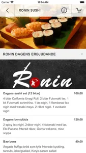 Ronin Sushi Lomma screenshot 2