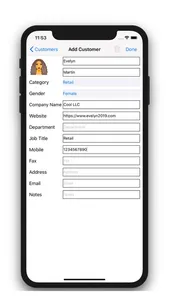 Customer Management - Contacts screenshot 1