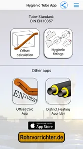 Hygienic Tube App DIN screenshot 0