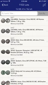 Classical Numismatic Group screenshot 2