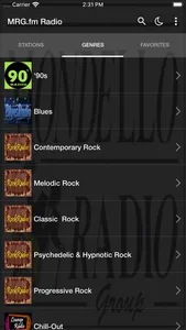 MRG.fm Radio App screenshot 2