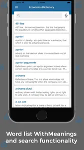 Economics Dictionary Offline screenshot 1