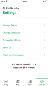AirChecker, Air quality app screenshot 7