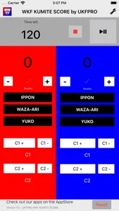 WKF Kumite Scoreboard - UKFPRO screenshot 0