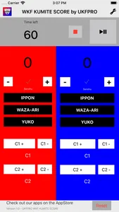 WKF Kumite Scoreboard - UKFPRO screenshot 2