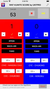 WKF Kumite Scoreboard - UKFPRO screenshot 5