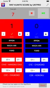 WKF Kumite Scoreboard - UKFPRO screenshot 6