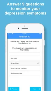 Derail Depression - PHQ-9 Tool screenshot 1