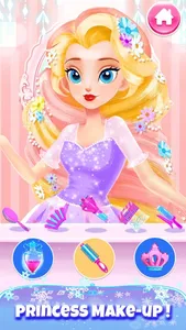 Princess Hair Salon Girl Games screenshot 1