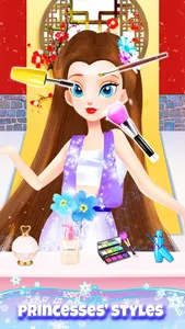 Princess Hair Salon Girl Games screenshot 2