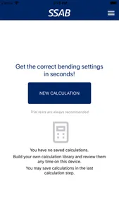 SSAB BendCalc screenshot 1